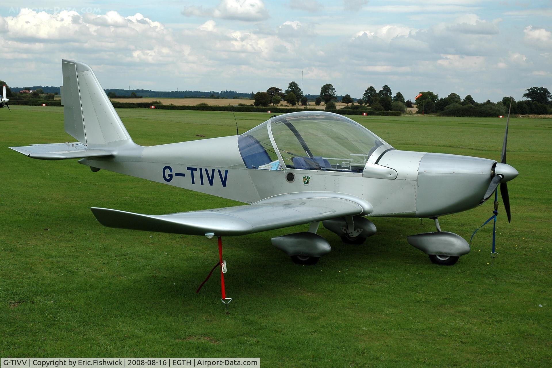 G-TIVV, 2005 Aerotechnik EV-97 Eurostar C/N PFA 315-14435, 2. G-TIVV at Shuttleworth Evening Air Display 16 Aug 2008