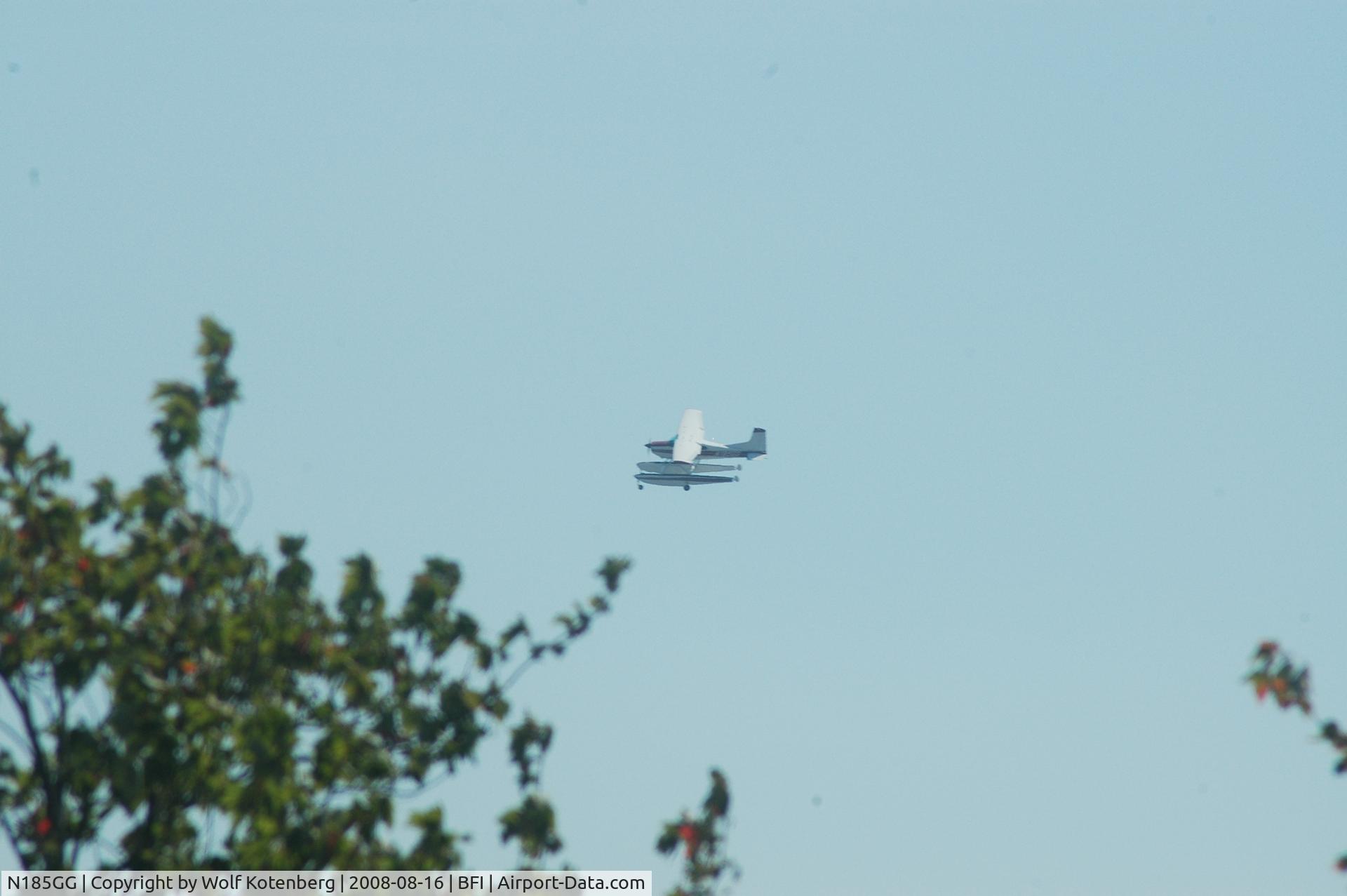 N185GG, 1975 Cessna A185F Skywagon 185 C/N 18502787, way out there, at BOEING Field base