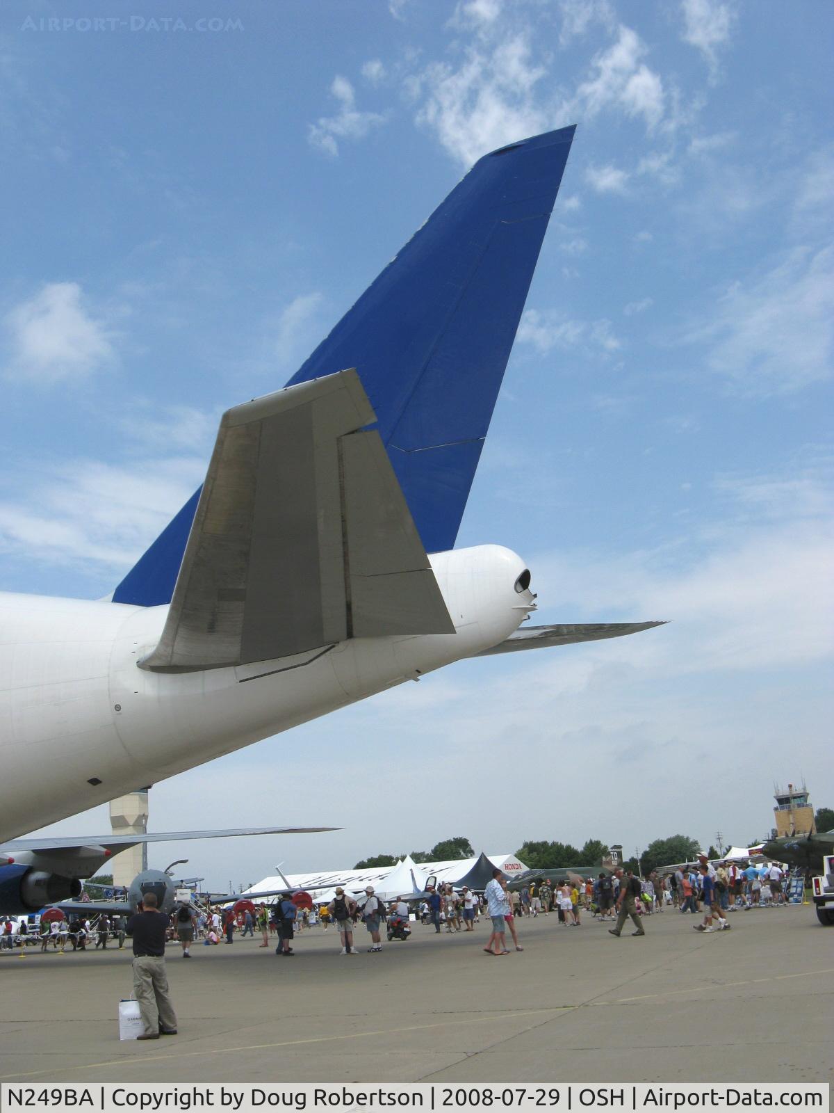 N249BA, 1989 Boeing 747-409LCF C/N 24309, Boeing 747-409 DREAMLIFTER, four Turbofans, tail