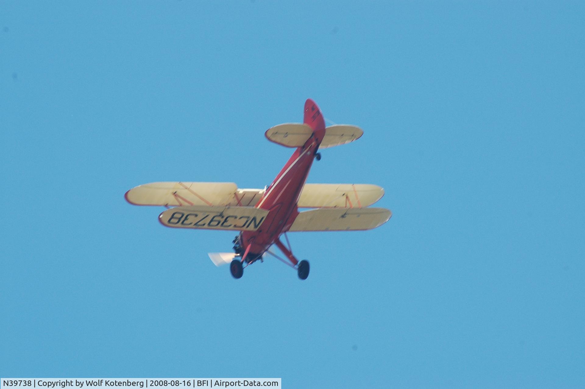 N39738, 1942 Waco UPF-7 C/N 5871, flying