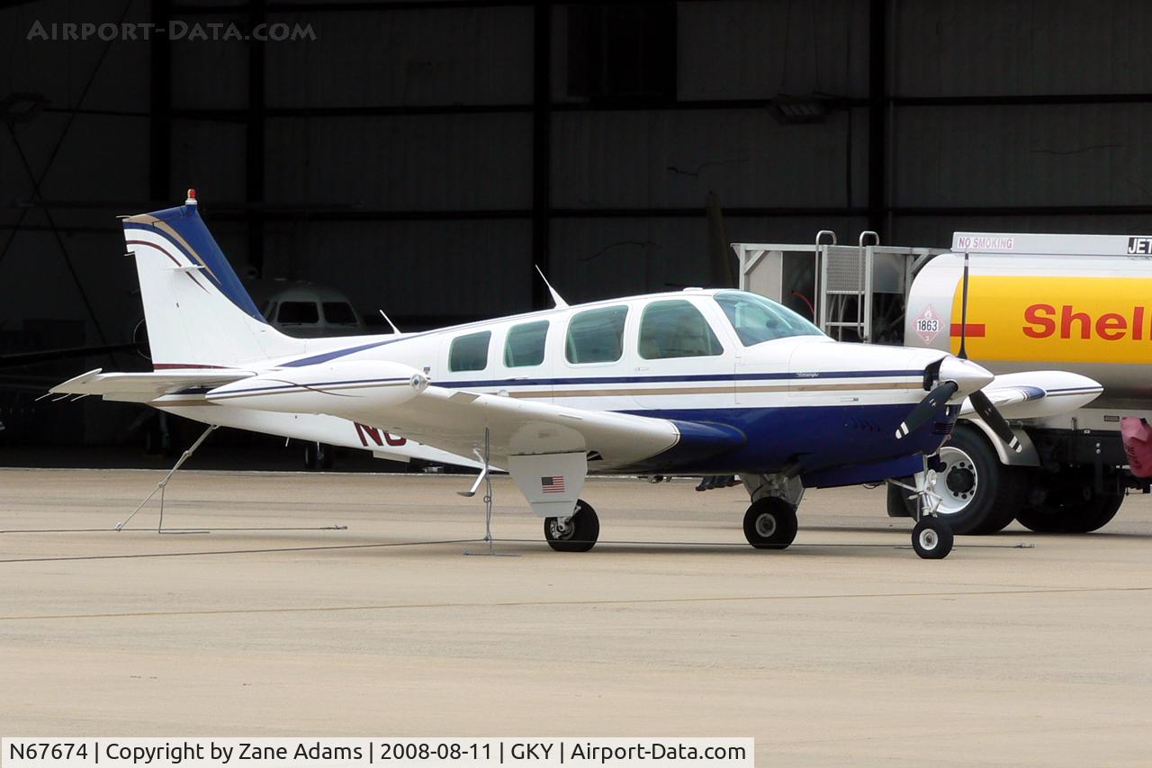 N67674, 1983 Beech A36 Bonanza 36 C/N E-2121, At Arlington Municipal