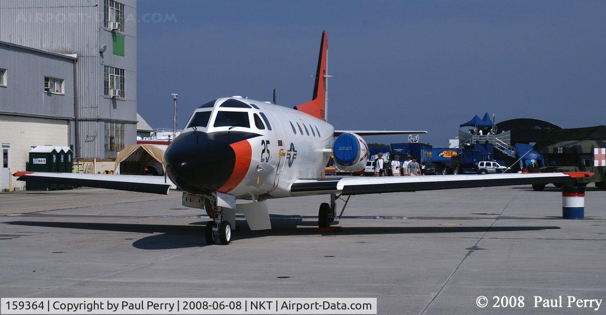 159364, 1974 North American NA-265 CT-39G Sabreliner C/N 306-69, Just look at that brake!