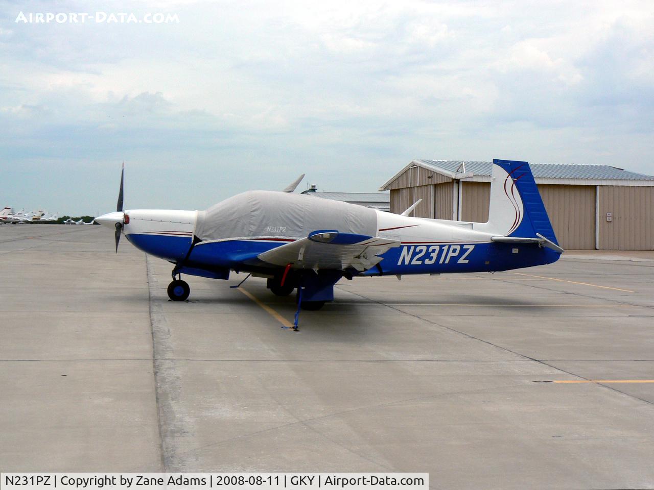 N231PZ, 1980 Mooney M20K C/N 25-0351, At Arlington Municipal