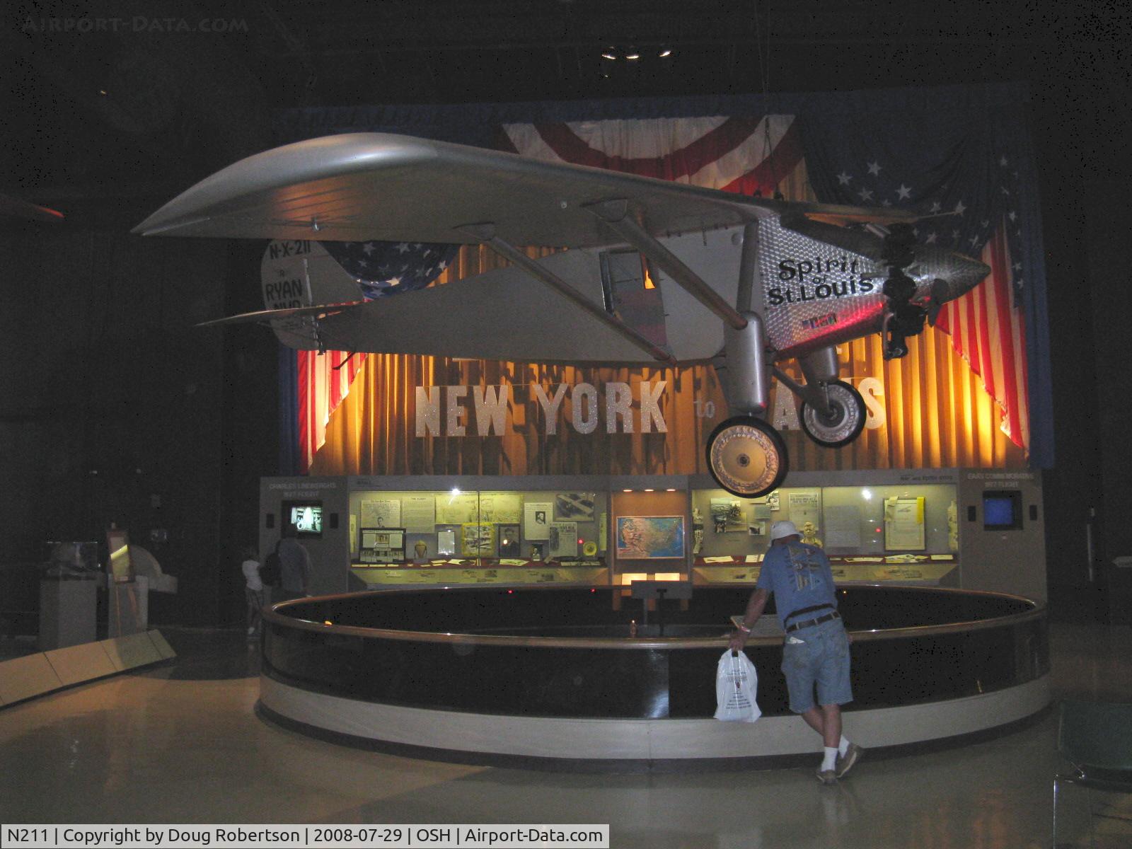 N211, 1990 Ryan NYP Replica C/N 2, 1990 EAA Air Museum Foundation (Ryan NYP) SPIRIT OF ST. LOUIS replica, Continental R670 220 Hp