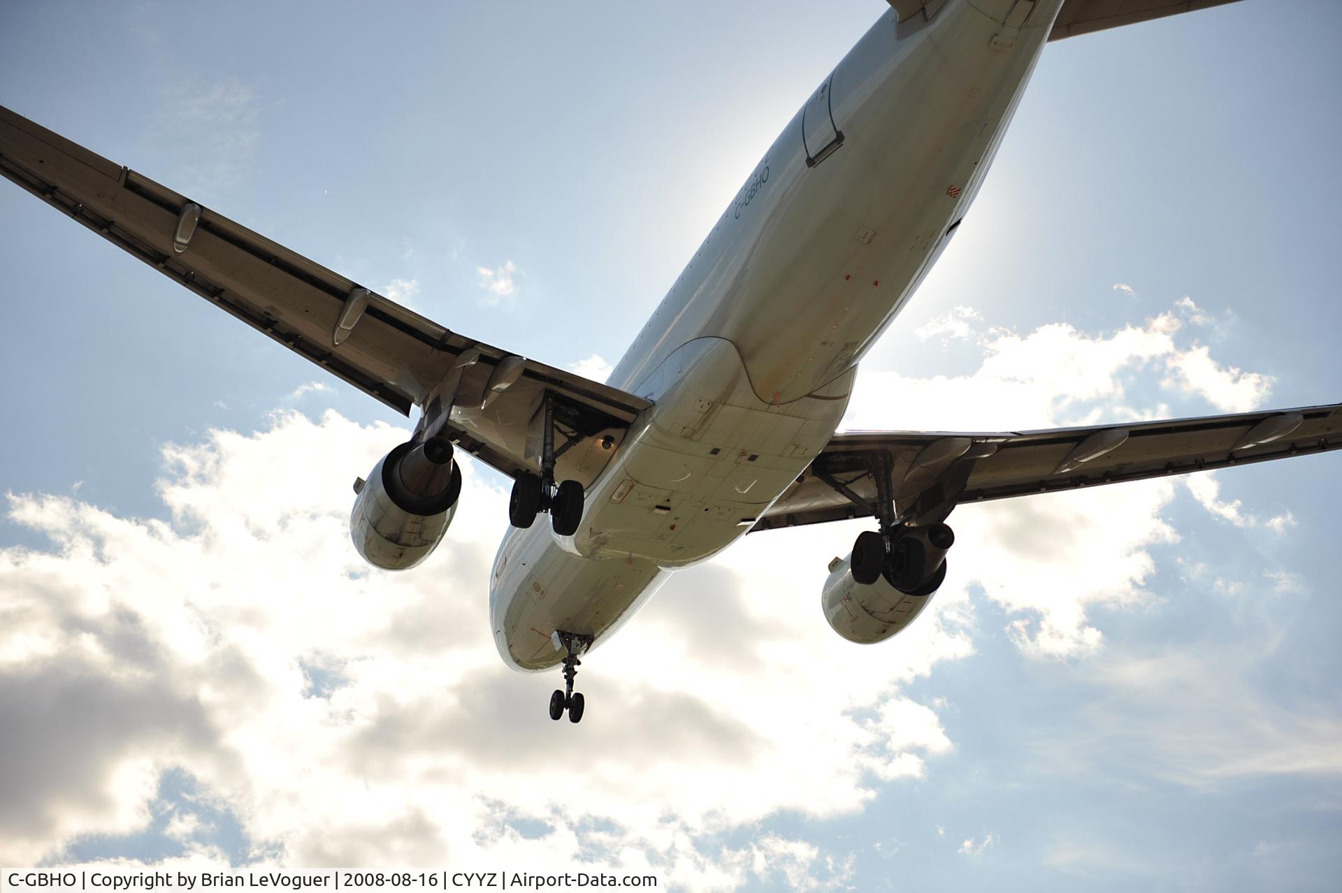 C-GBHO, 1998 Airbus A319-114 C/N 779, On approach to CYYZ