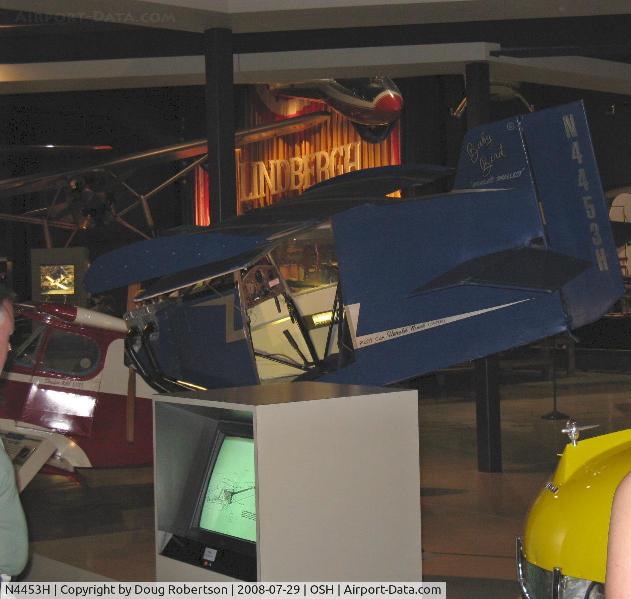N4453H, 1983 Stits DS-1 C/N 001, 1983 Stits DS-1 'Baby Bird'-World's Smallest Flyable Aircraft, McCulloch 4318A&E/O-100