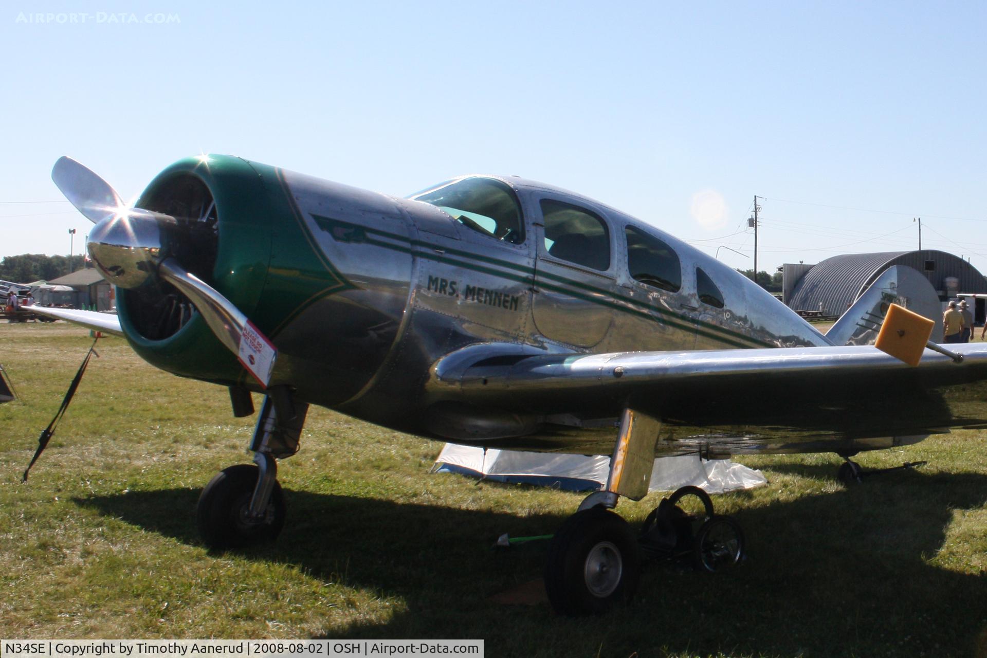 N34SE, 1940 Spartan 7W Executive C/N 34, EAA AirVenture 2008