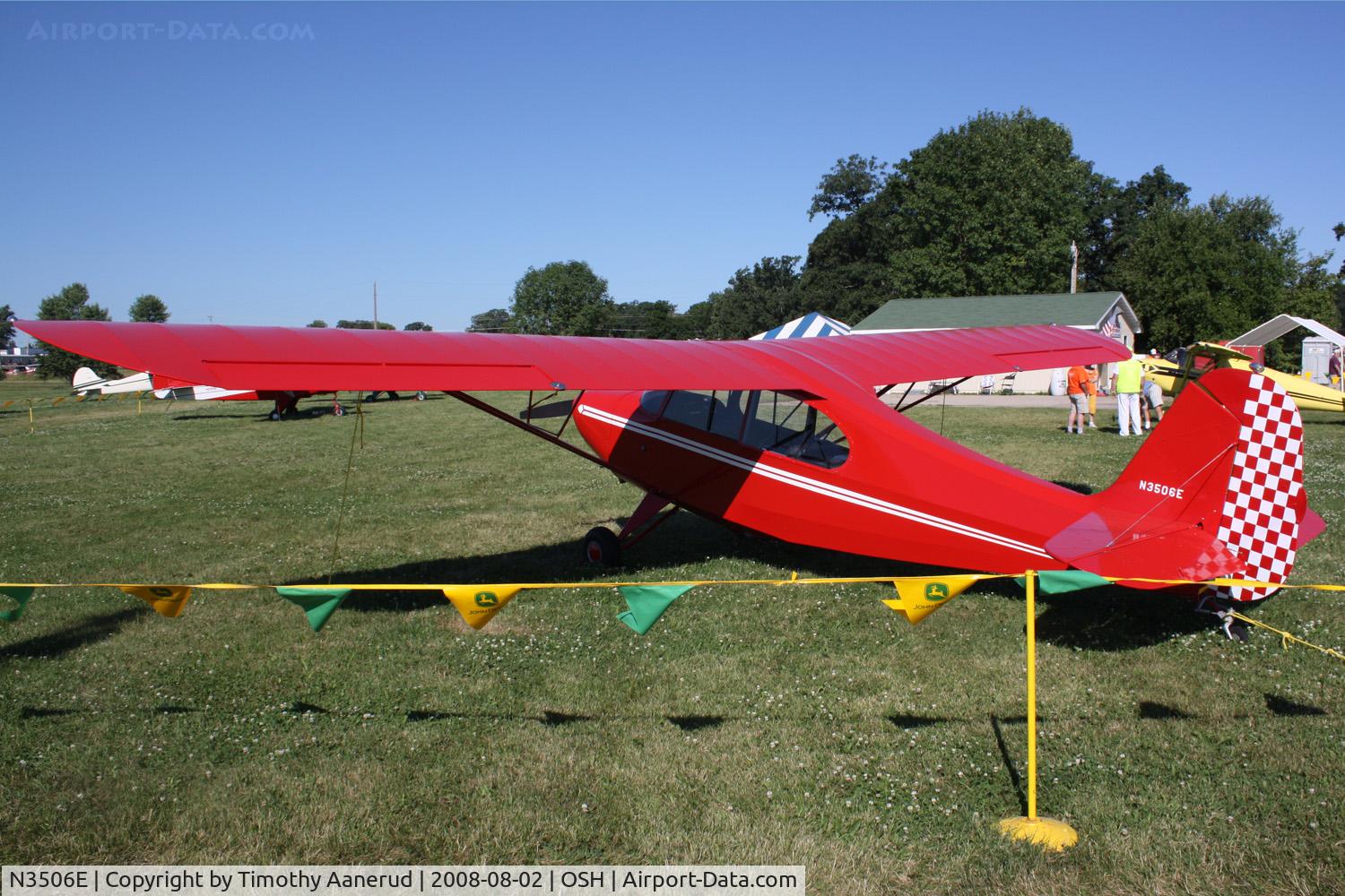 N3506E, 1947 Aeronca 7AC Champion C/N 7AC-6878, EAA AirVenture 2008, parked in the EAA Chapter 75 Emergeny Repair area