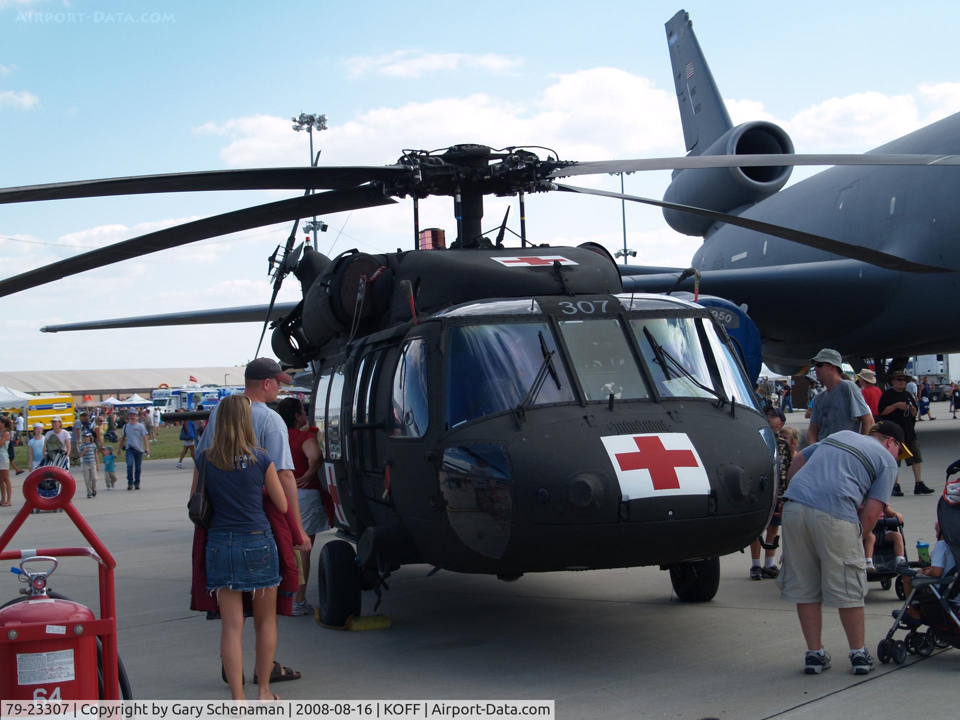 79-23307, 1979 Sikorsky UH-60A Black Hawk C/N 70124, BLACKHAWK AT OFFUTT AIRSHOW.