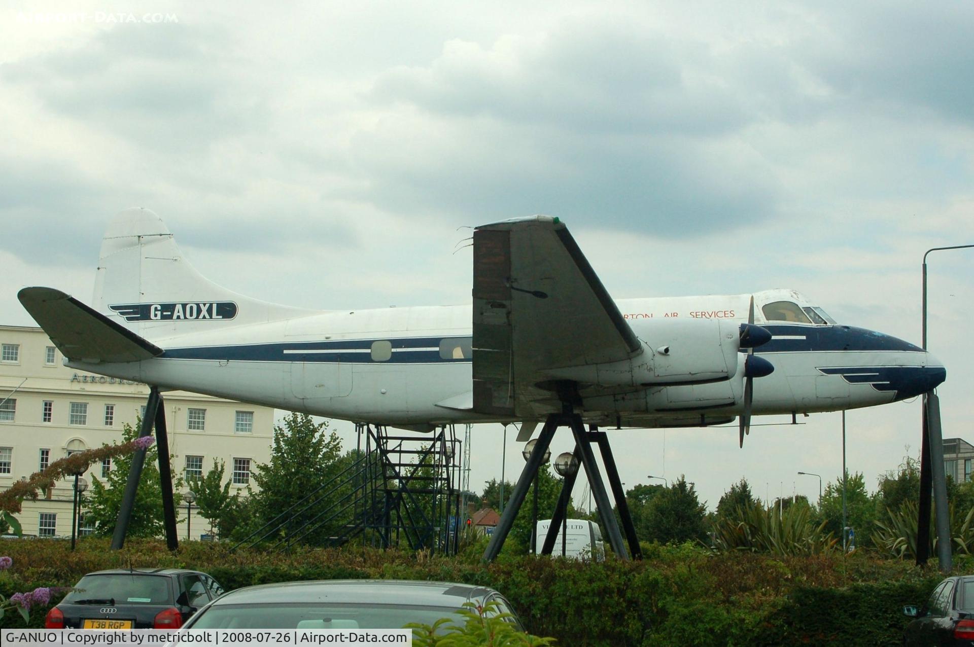 G-ANUO, 1954 De Havilland DH-114 Heron 2D C/N 14062, taken at Croydon Airport,UK(Morton Air Services)
