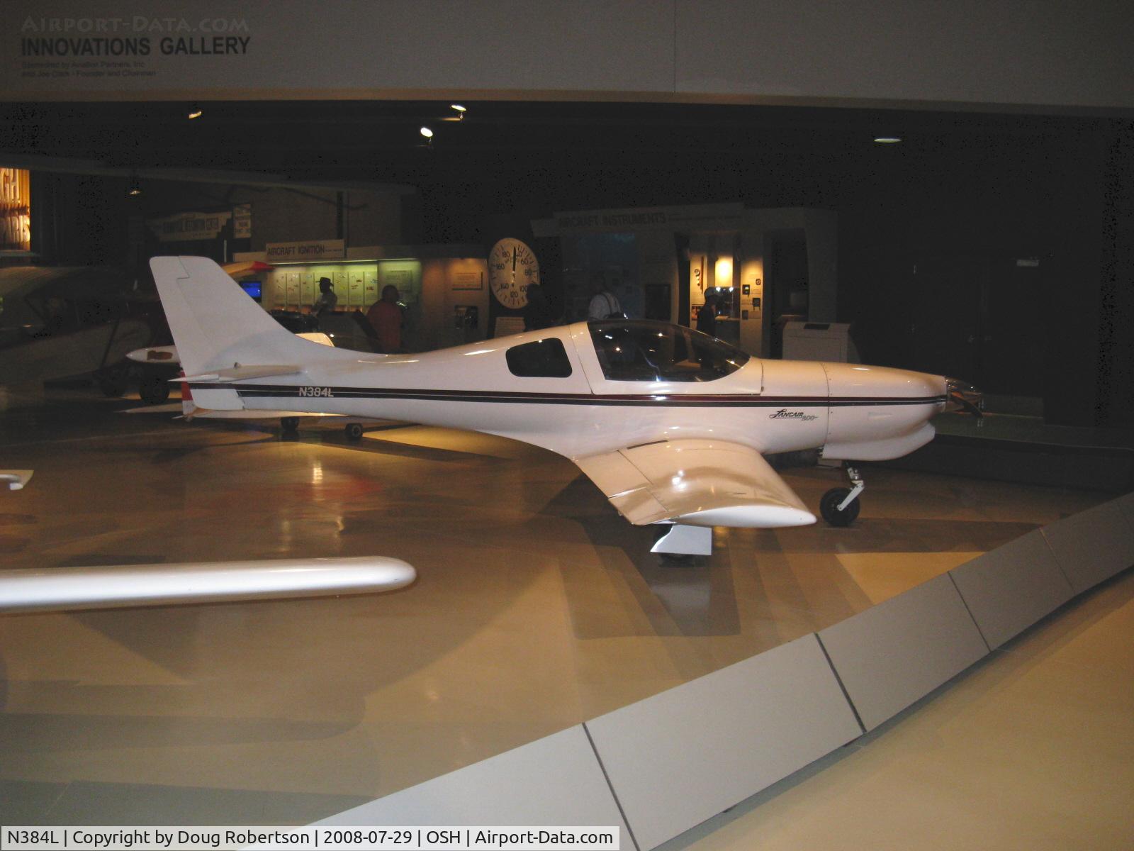 N384L, 1984 Lancair 300 C/N LN1984, 1984 Neibauer LANCER, Continental O-200 100 Hp, forerunner of the Lancair line of experimental aircraft?
