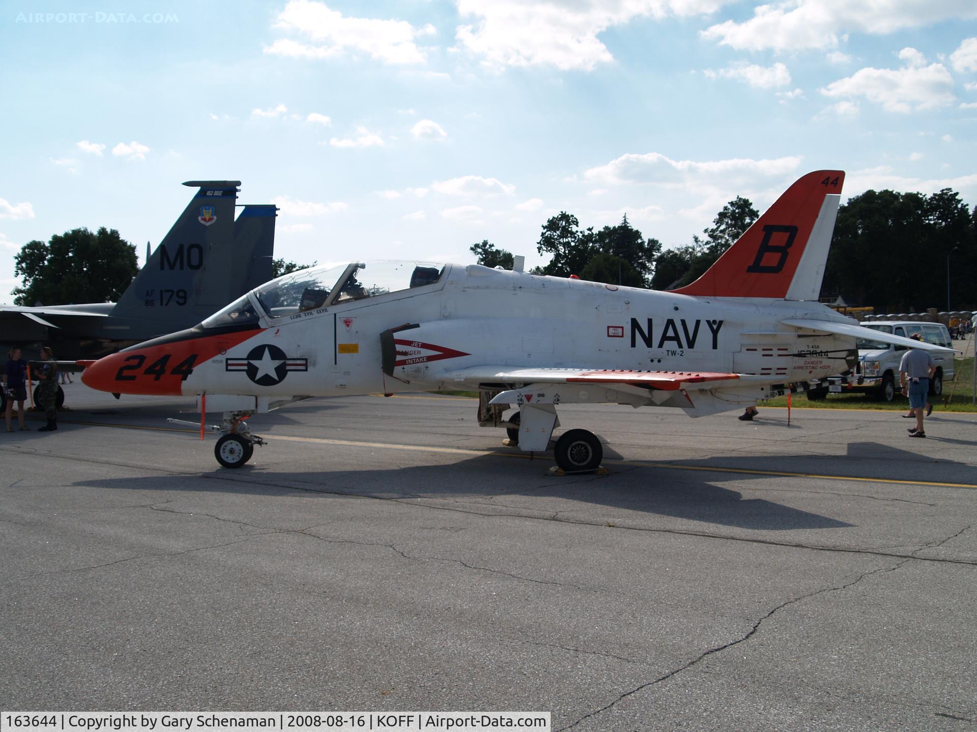 163644, McDonnell Douglas T-45A Goshawk C/N A046, GOOSEHAWK T-45A AT OFFUTT AFB