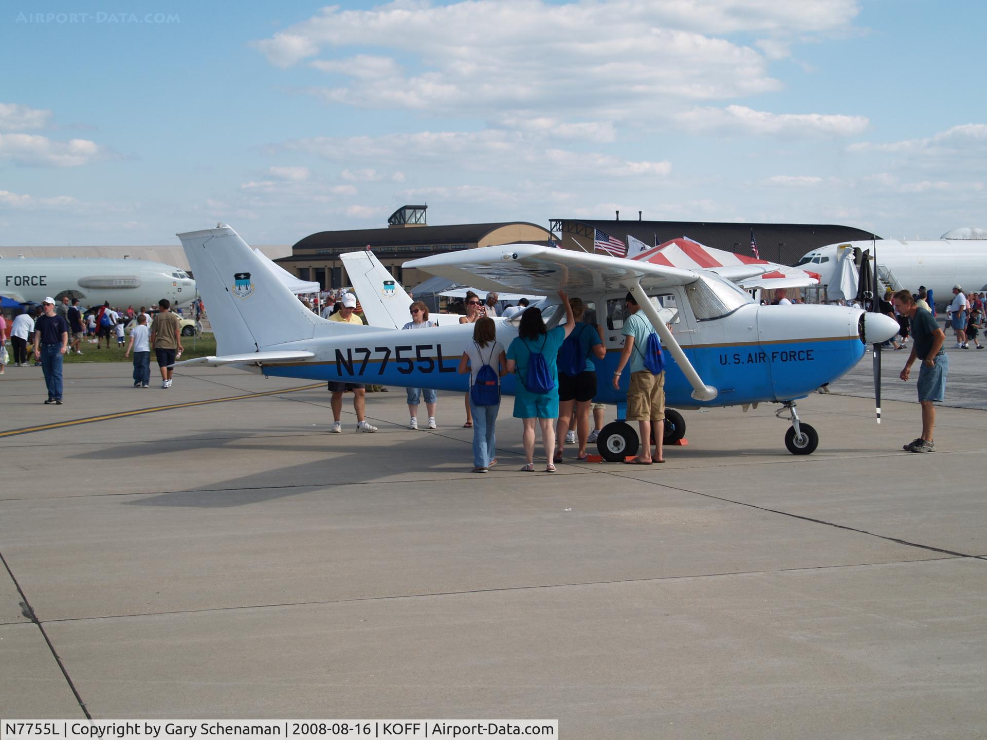 N7755L, 1970 Cessna R172G C/N R1720431, AT OFFUTT AFB 2008