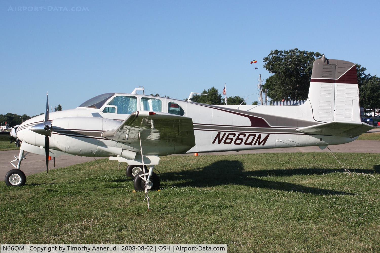 N66QM, 1957 Beech D50A Twin Bonanza C/N DH-161, EAA AirVenture 2008