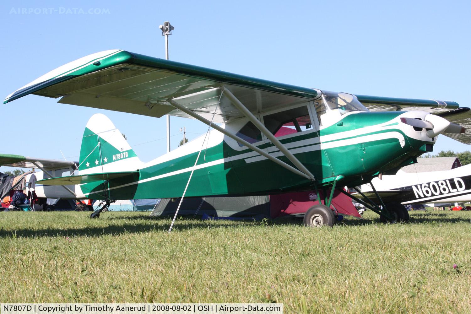 N7807D, 1957 Piper PA-22-150 C/N 22-5451, EAA AirVenture 2008