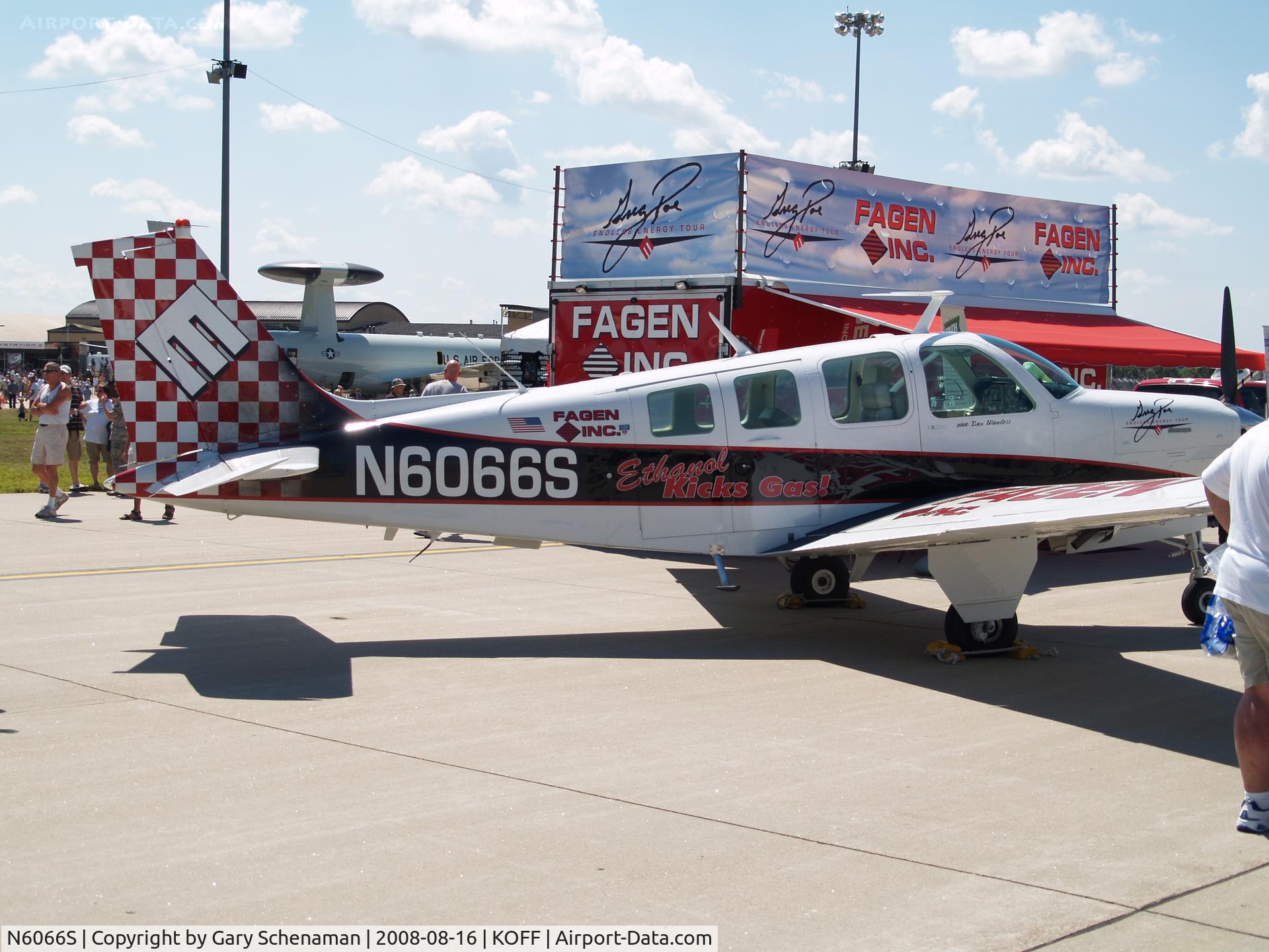 N6066S, 1975 Beech A36 Bonanza 36 C/N E-774, NICE PLANE AT OFFUTT AFB 2008