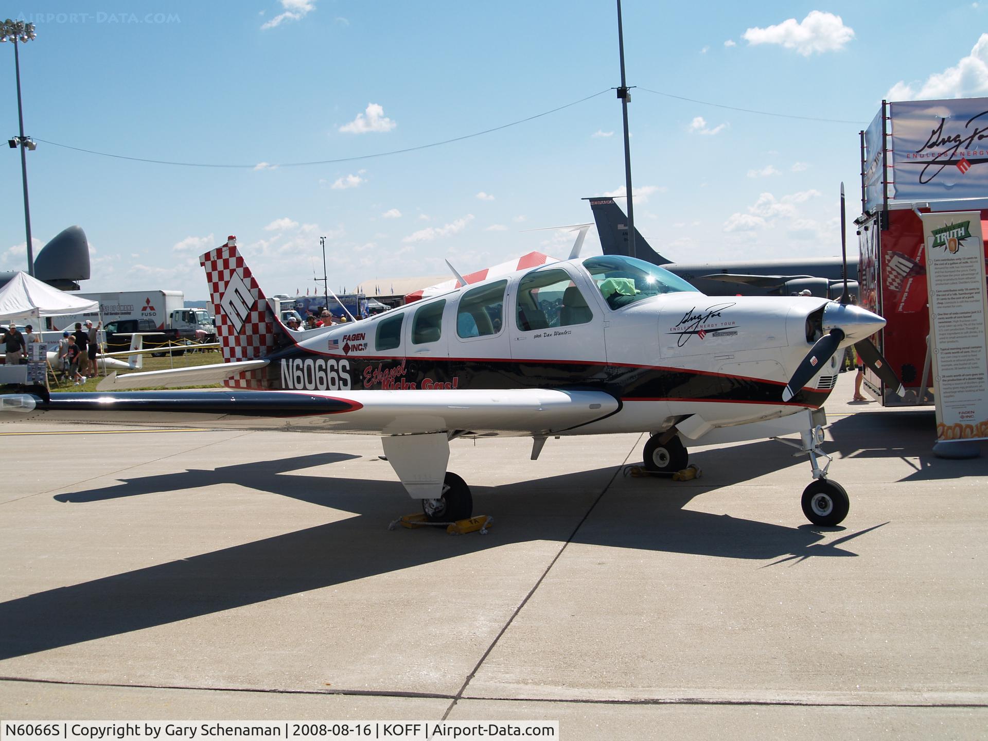 N6066S, 1975 Beech A36 Bonanza 36 C/N E-774, NICE PLANE AT OFFUTT AFB 2008