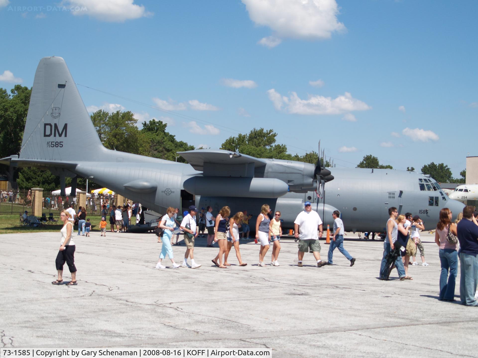 73-1585, 1973 Lockheed EC-130H Compass Call C/N 382-4547, ON TARMAC AT OFFUTT AFB 2008