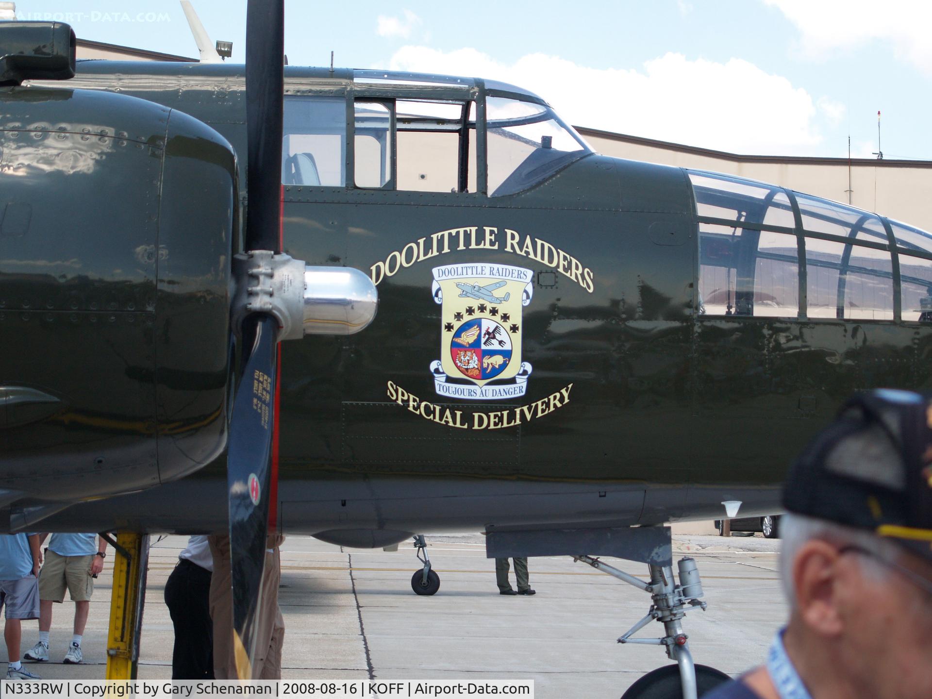 N333RW, 1944 North American B-25N Mitchell C/N 108-47488, VERY NICE NOSE ART
