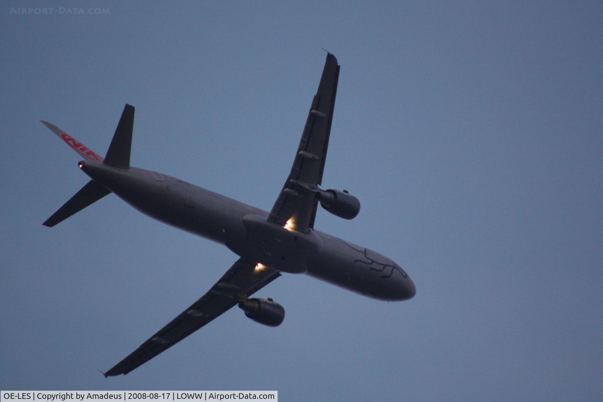 OE-LES, 2008 Airbus A321-211 C/N 3504, Airbus A321 takeoff RWY29