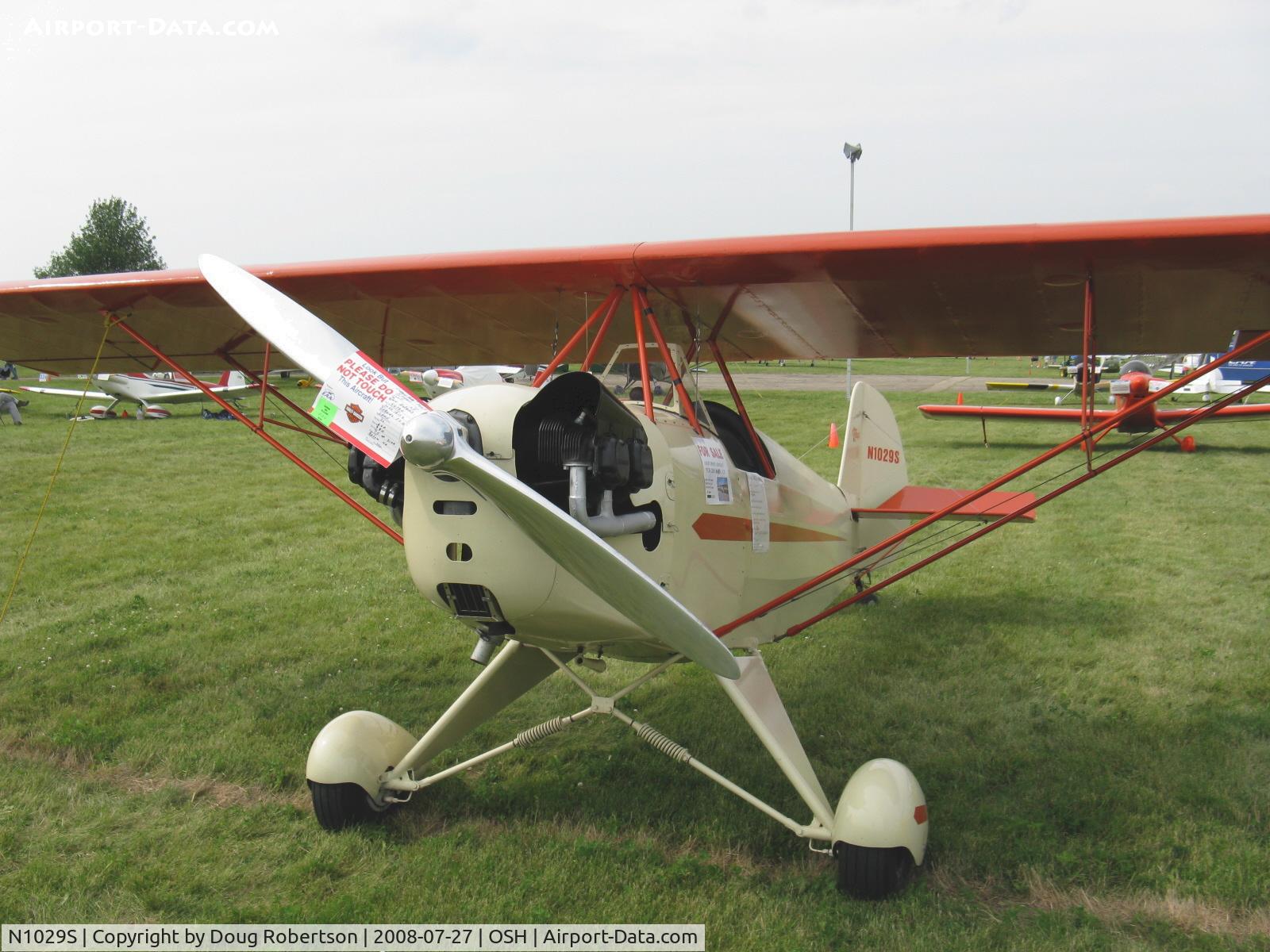 N1029S, 2004 Corben Baby Ace Model D C/N M-345, 2004 Mcguire BABY ACE D, Continental A&C65 65 Hp