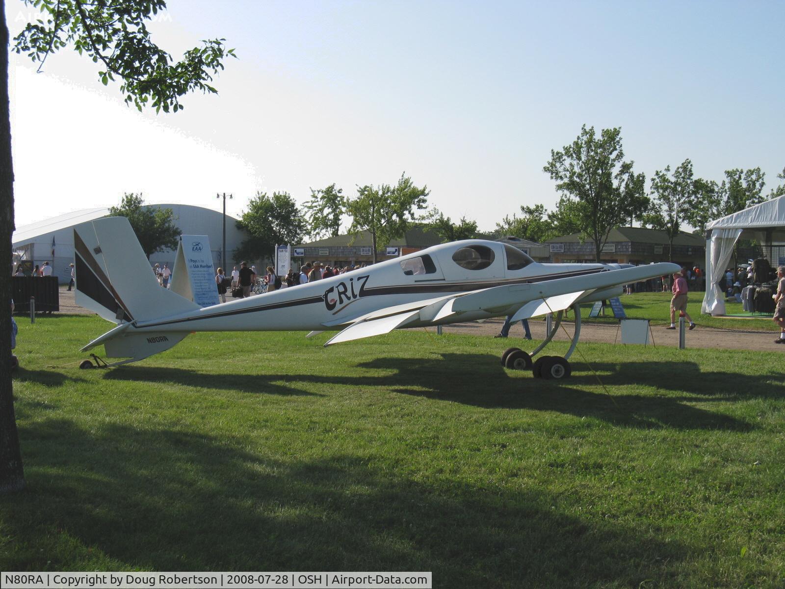 N80RA, 1984 Rutan Model 72 Grizzly C/N 001, 1984 Rutan Aircraft Factory model 72 'The Griz' STOL, Lycoming O-235 EAA museum exhibit