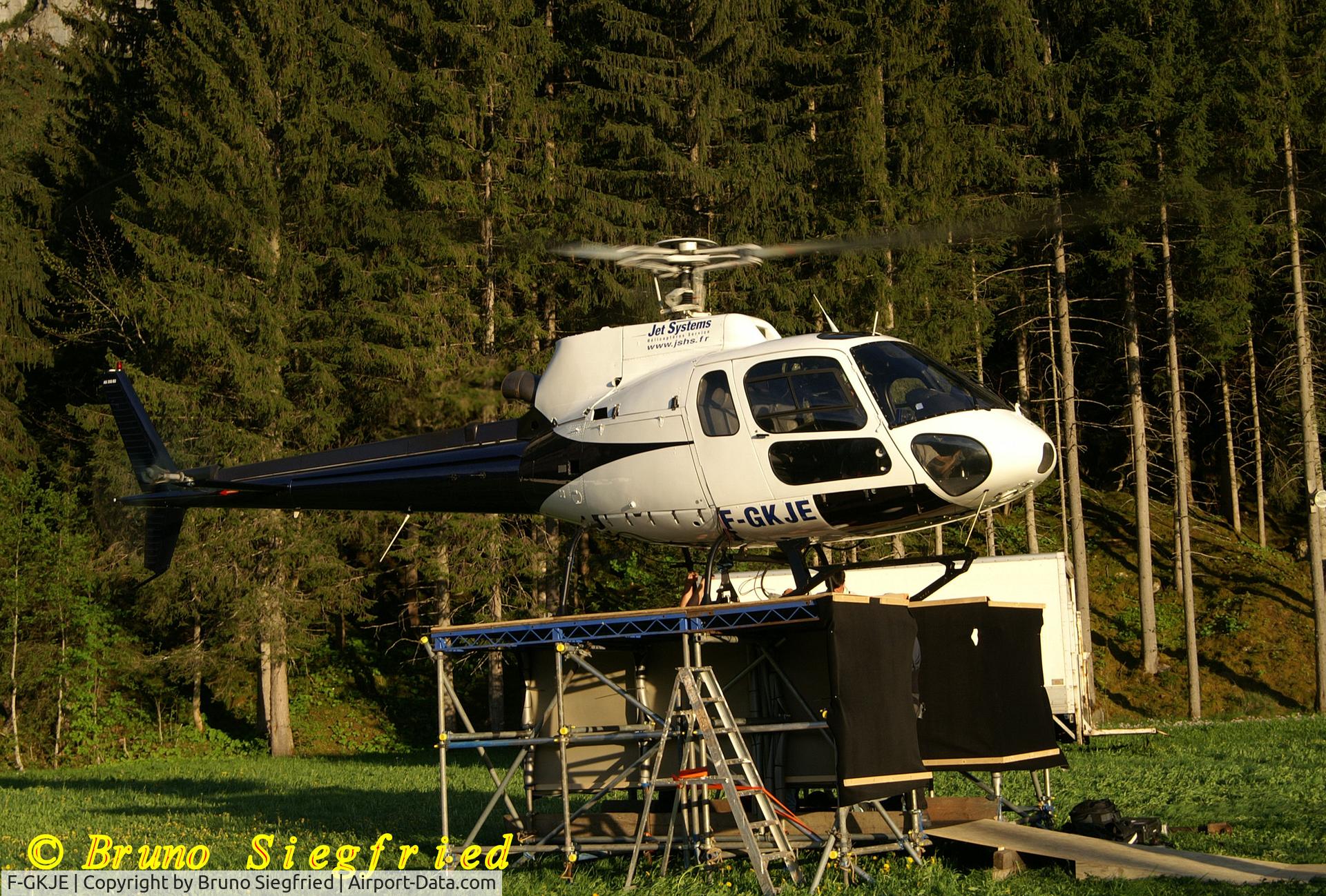 F-GKJE, Aérospatiale AS 350B Ecureuil C/N 1144, Grindelwald Suisse