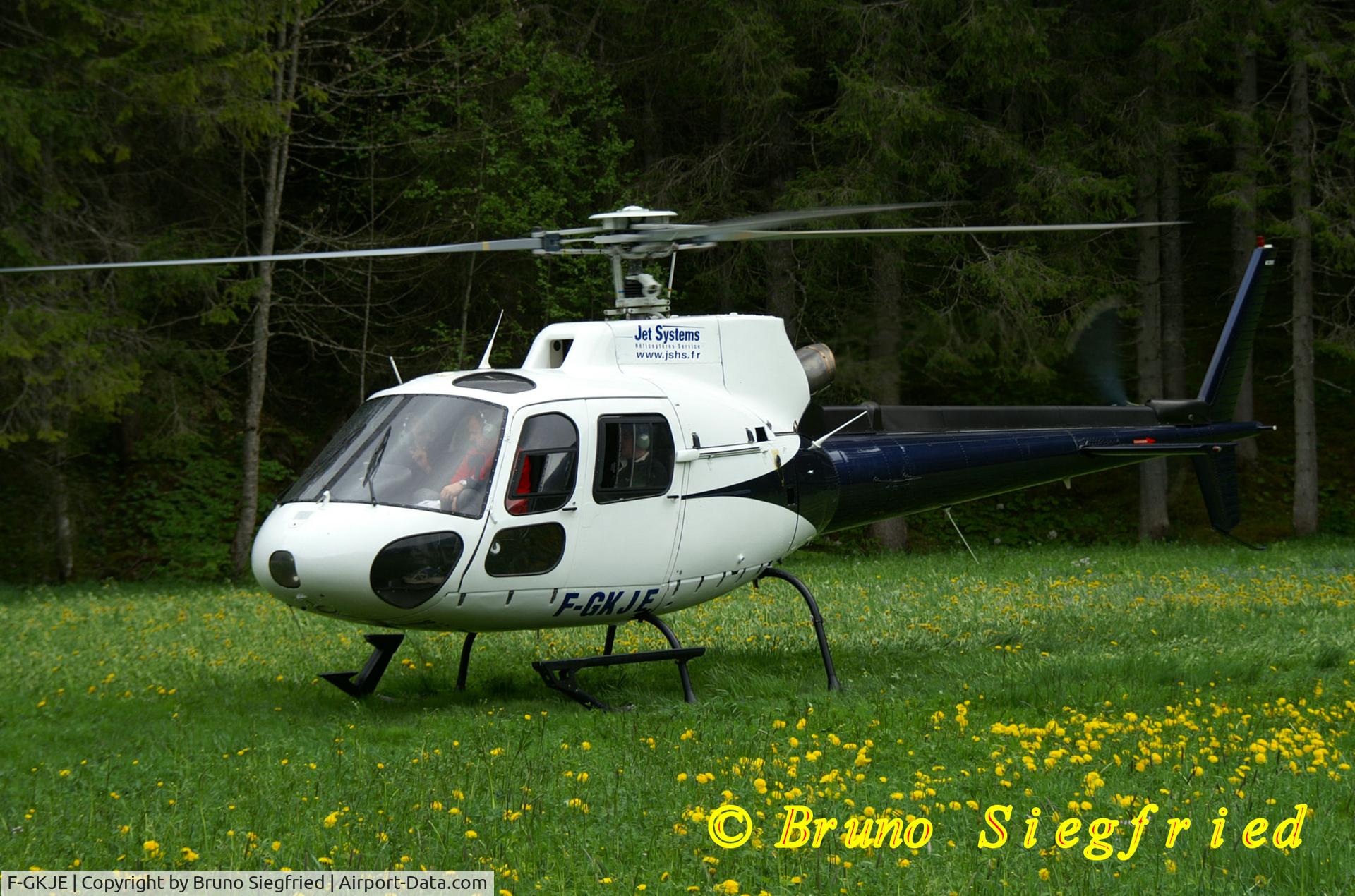 F-GKJE, Aérospatiale AS 350B Ecureuil C/N 1144, Grindelwald Suisse