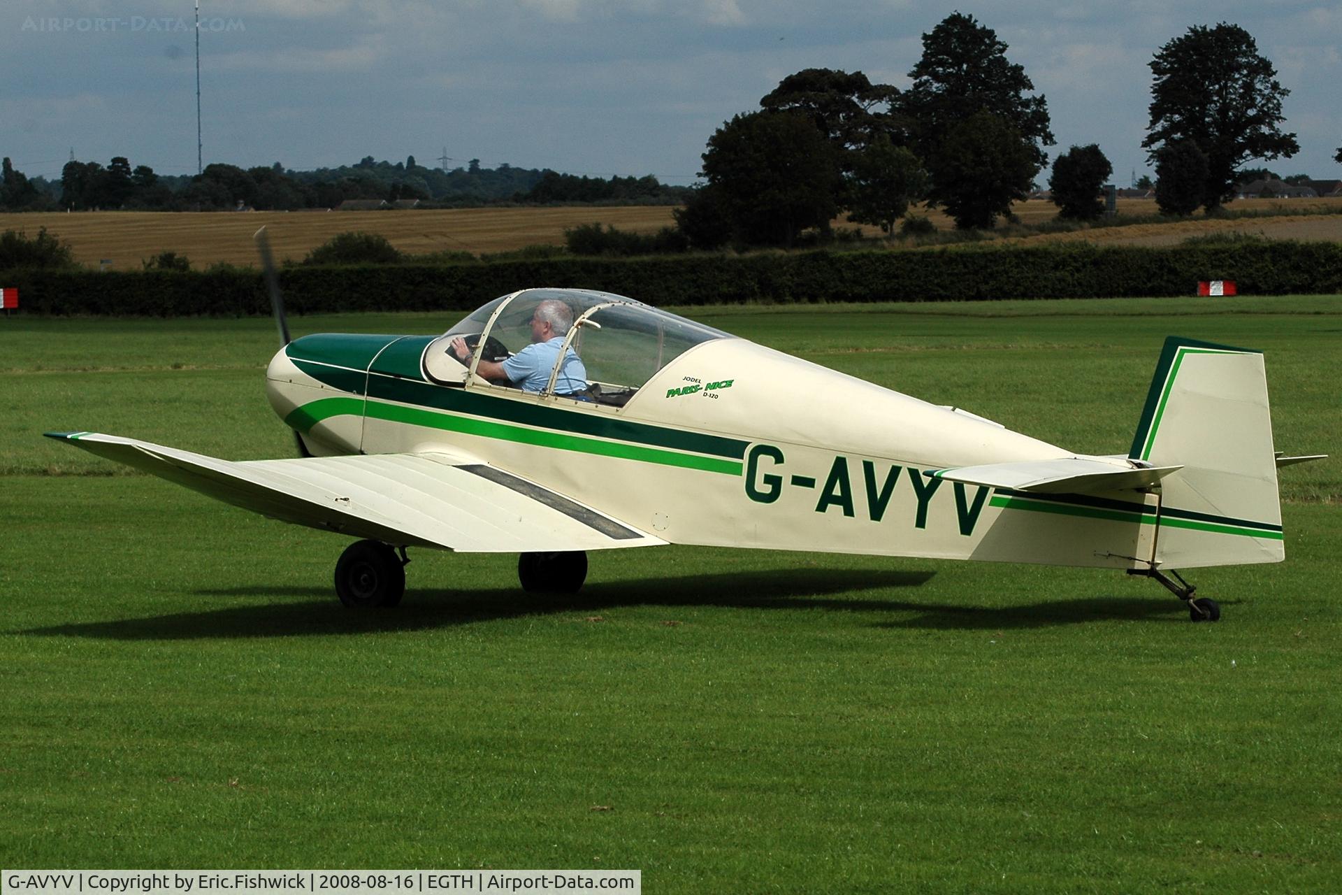 G-AVYV, 1964 Jodel (Wassmer) D-120 Paris-Nice C/N 252, 1. G-AVYV at Shuttleworth Evening Air Display 16 Aug 2008