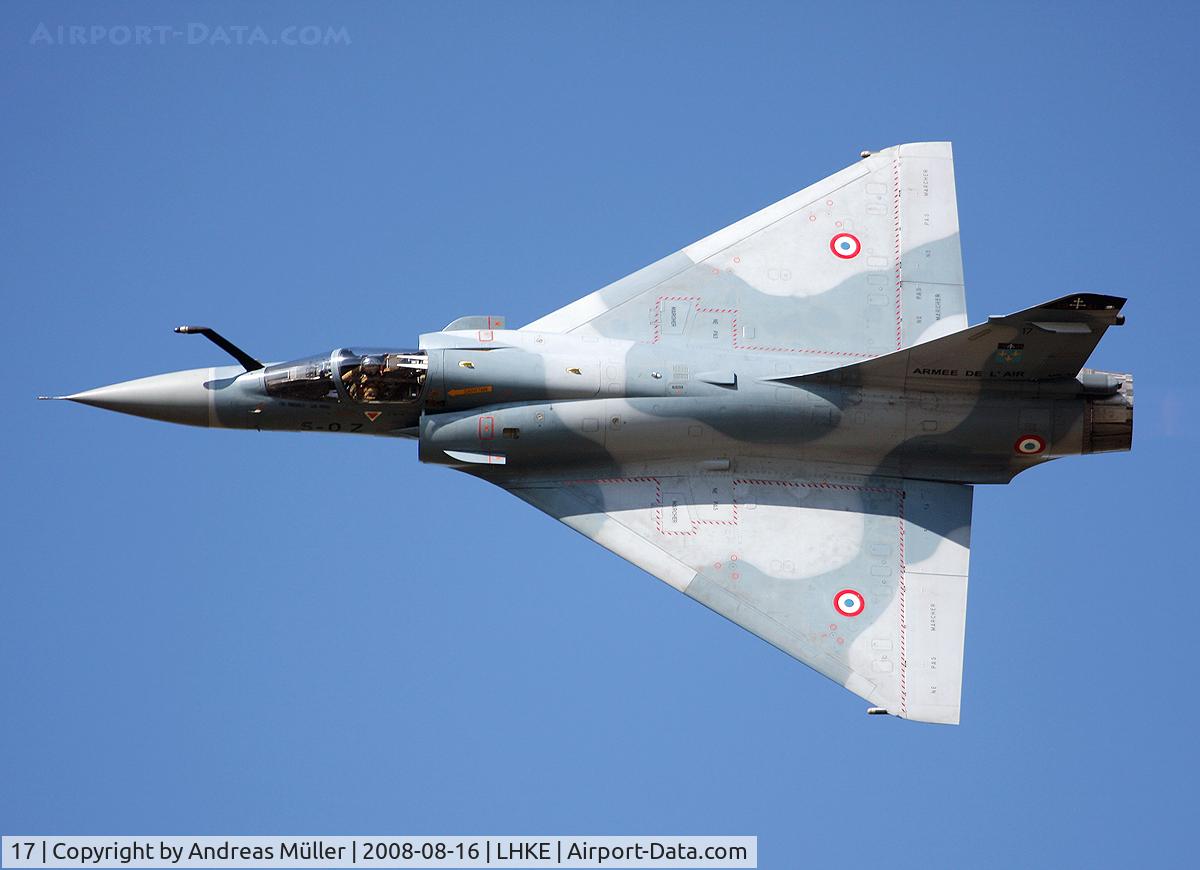 17, Dassault Mirage 2000C C/N 30, Kecskemét Air Show 2008