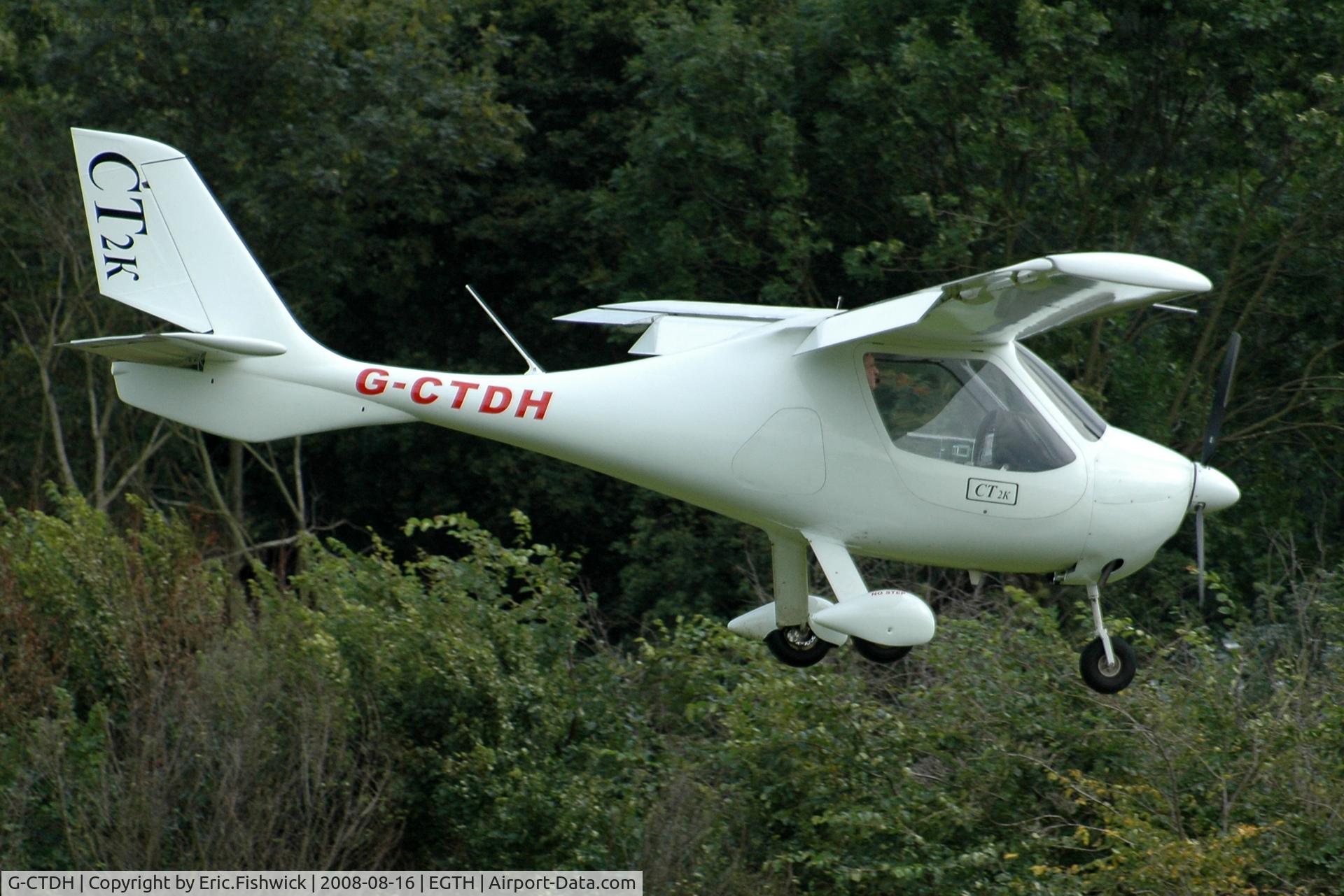 G-CTDH, 2003 Flight Design CT2K C/N 7939, 4. G-CTDH visiting at Shuttleworth Evening Air Display 16 Aug 2008