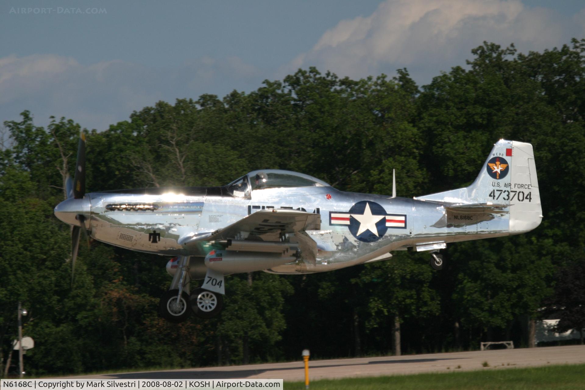 N6168C, 1944 North American P-51D Mustang C/N 44-73704, Oshkosh 2008