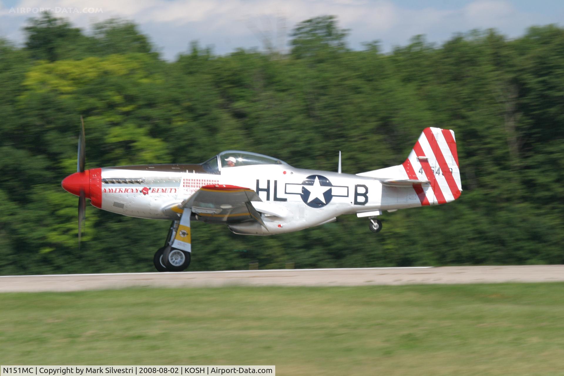 N151MC, 1968 North American F-51D Mustang Mustang C/N AF6722581, Oshkosh 2008