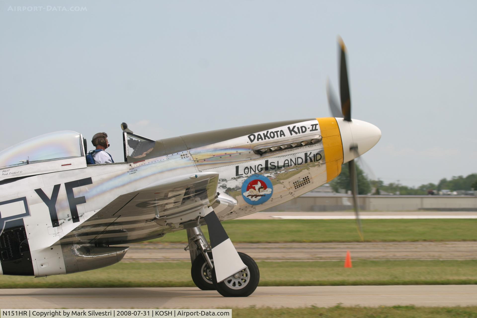 N151HR, 1945 North American P-51D Mustang C/N 12241064, Oshkosh 2008