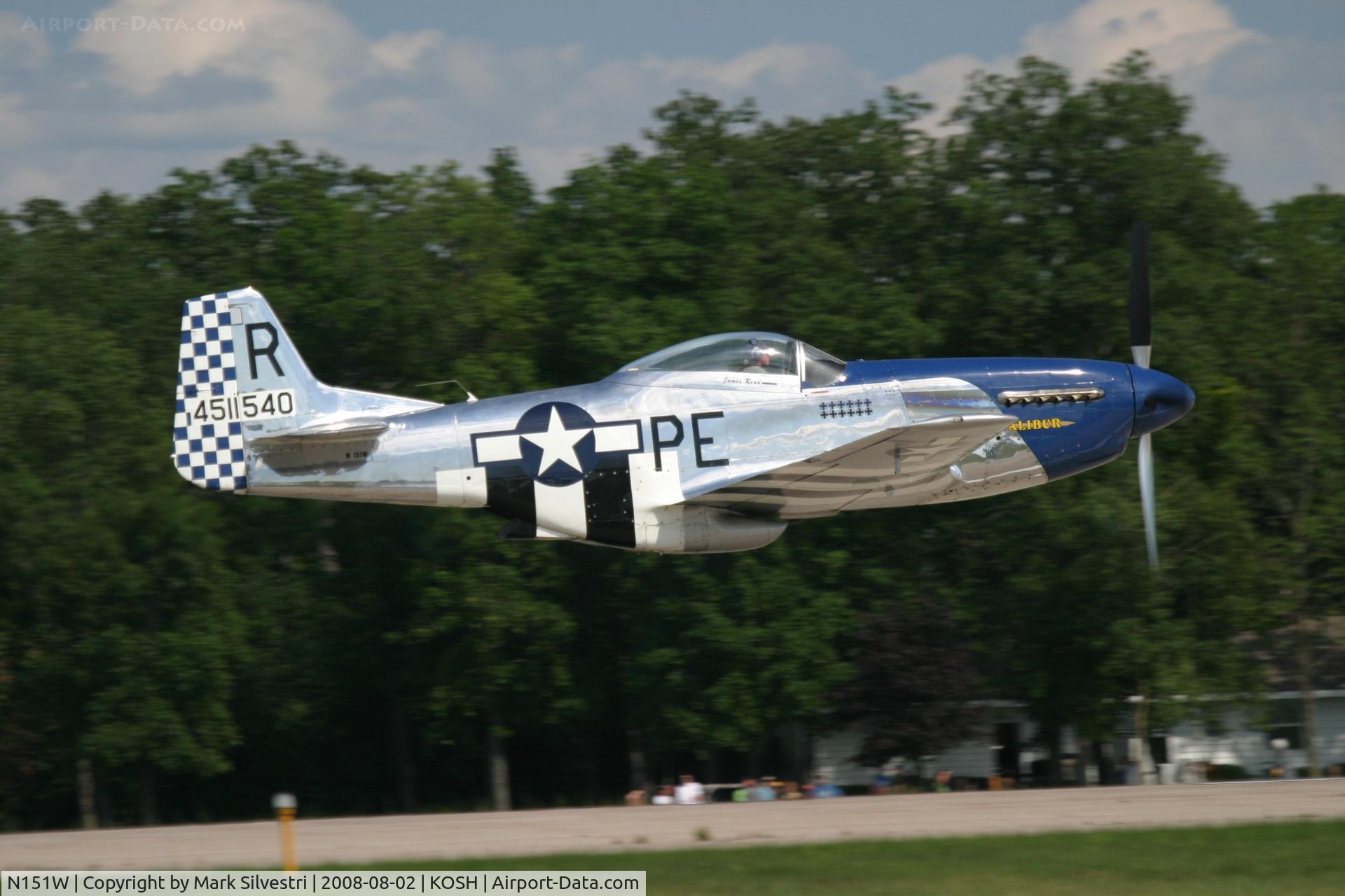 N151W, 1945 North American F-51D Mustang C/N 124-48293, Oshkosh 2008