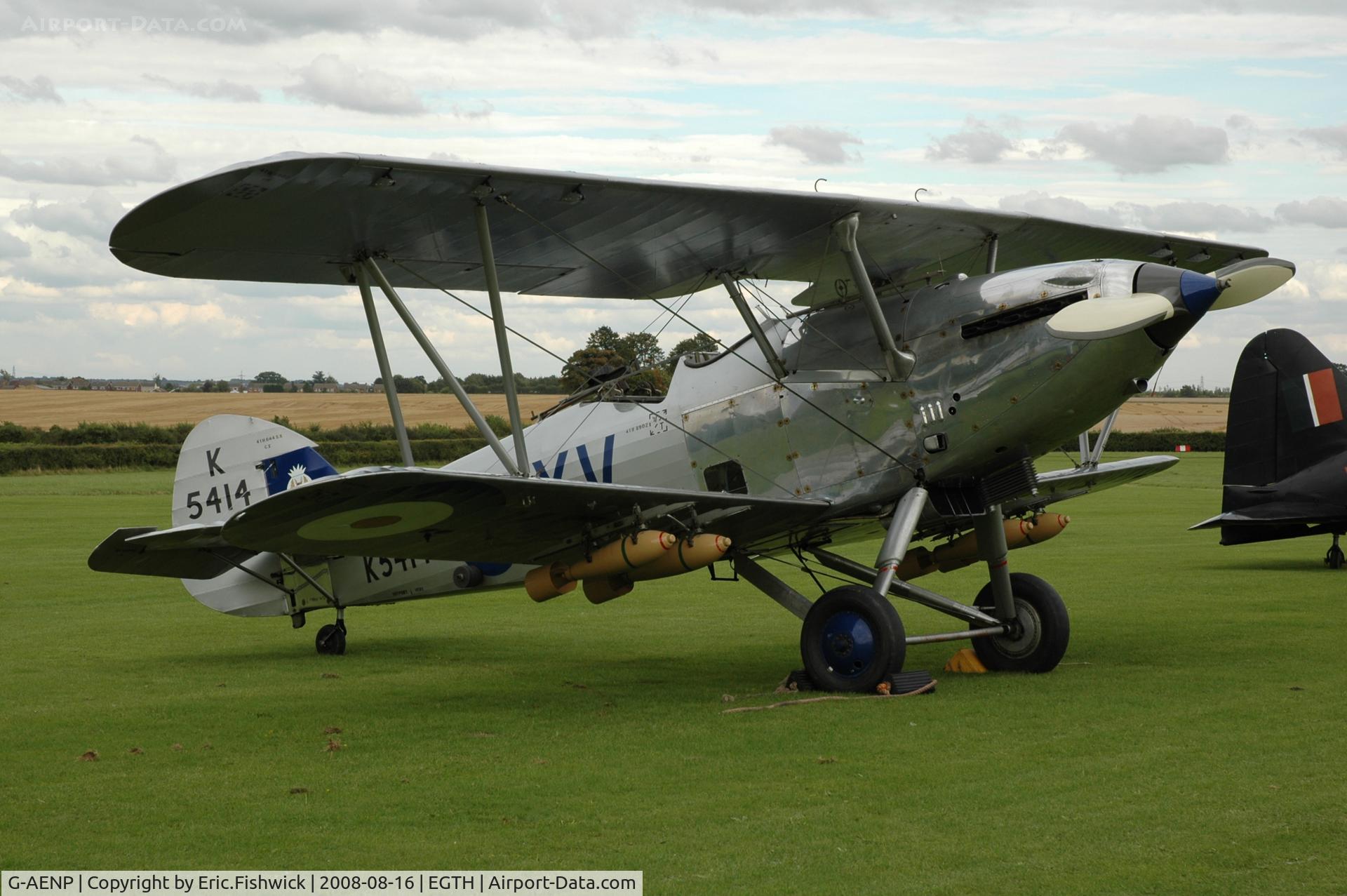 G-AENP, 1935 Hawker Hind C/N 41H/81902, 3. K5414 at Shuttleworth Evening Air Display 16 Aug 2008