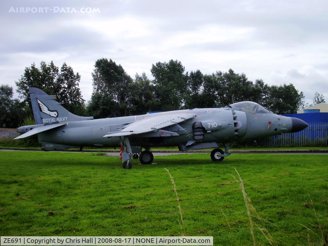 ZE691, 1987 British Aerospace Sea Harrier F/A.2 C/N B50/P19, Sea Harrier FA2 This is the aircraft featured by Airfix as the 1:48 scale model of the FRS1 Sea Harrier in the 899NAS 50th Anniversary colour scheme, prior to it's conversion to FA2 spec