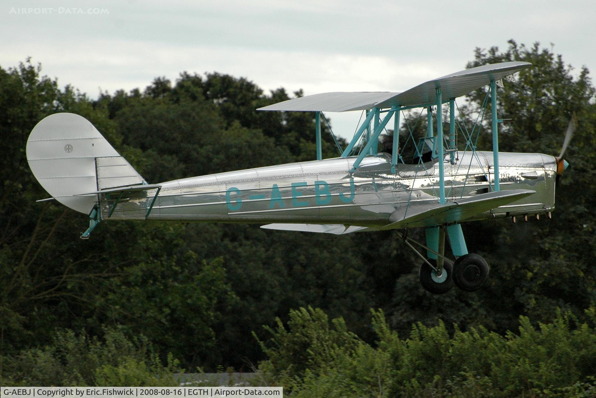 G-AEBJ, 1936 Blackburn B.2 Series 1 C/N 6300/8, 42. G-AEBJ at Shuttleworth Evening Air Display 16 Aug 2008