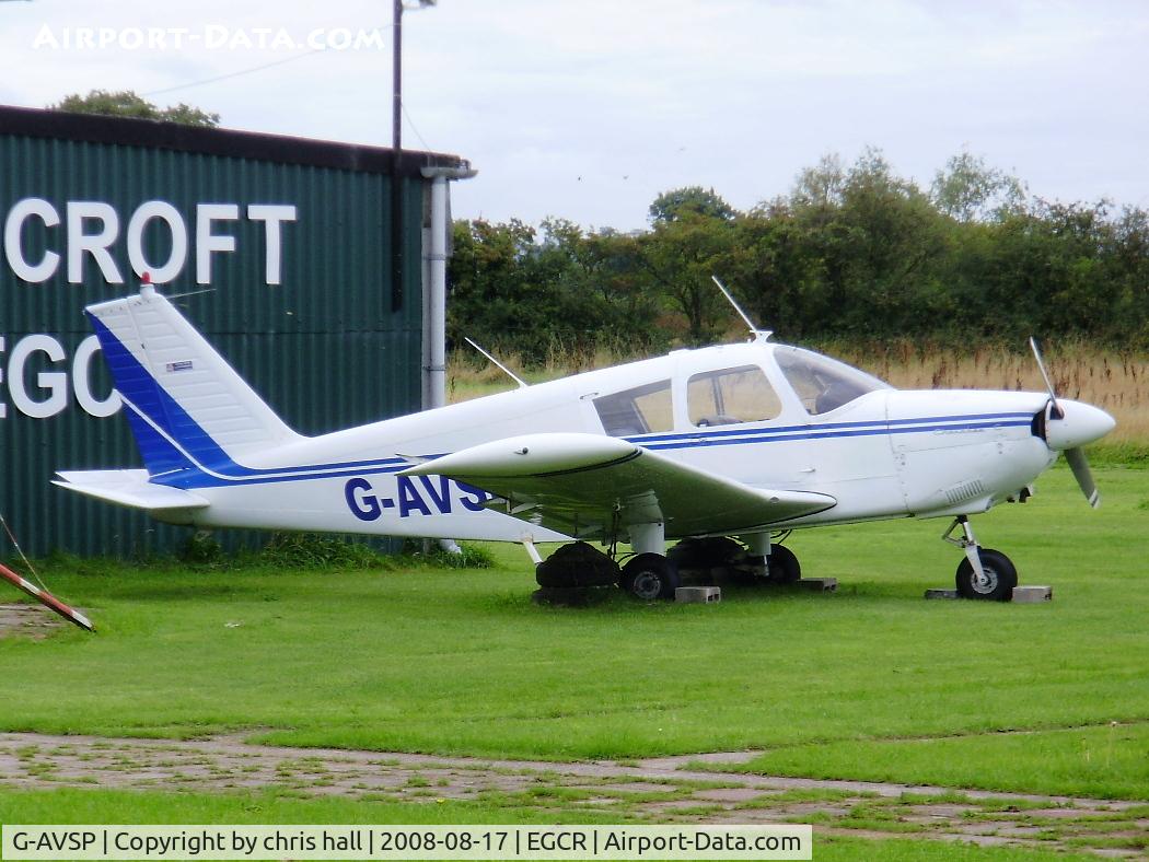 G-AVSP, 1967 Piper PA-28-180 Cherokee C/N 28-3952, on a private airstrip near Winsford, Cheshire, UK