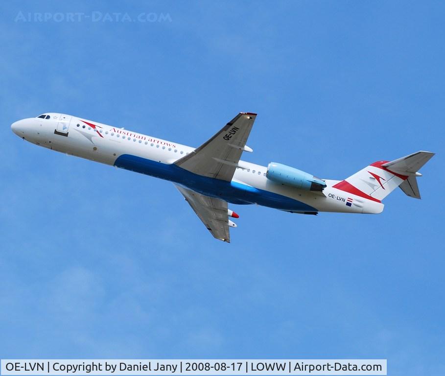 OE-LVN, 1991 Fokker 100 (F-28-0100) C/N 11367, Austrian Airlines