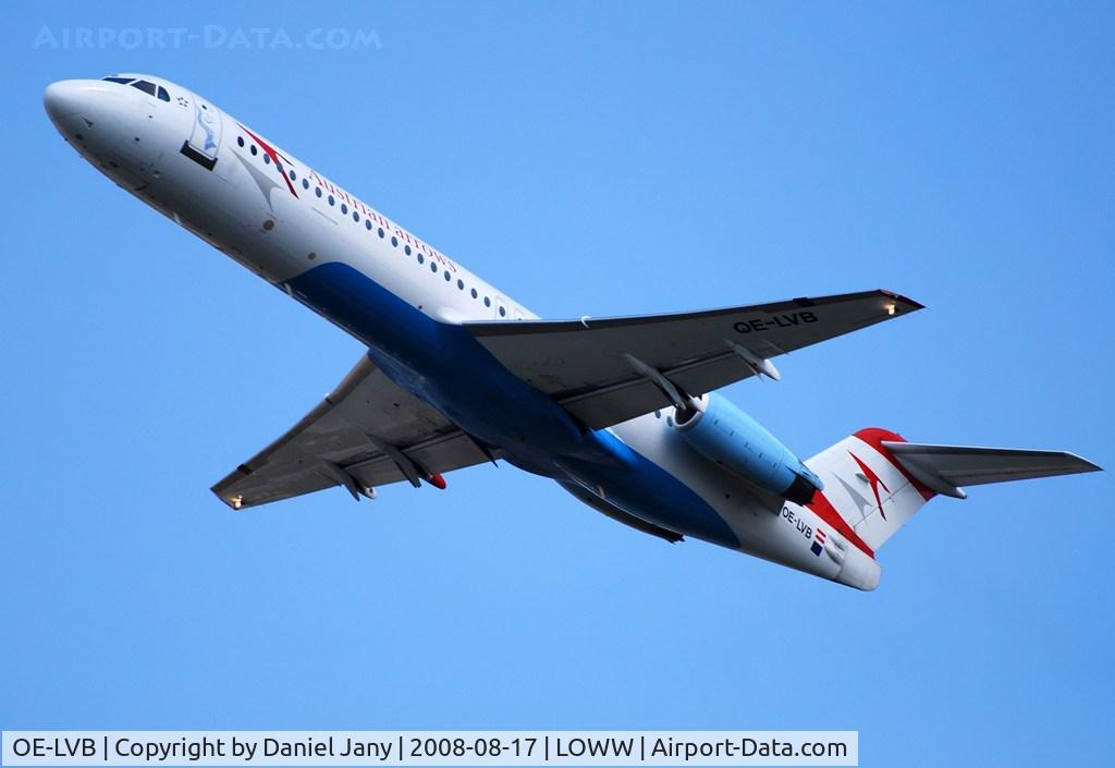 OE-LVB, 1994 Fokker 100 (F-28-0100) C/N 11502, Austrian Airlines