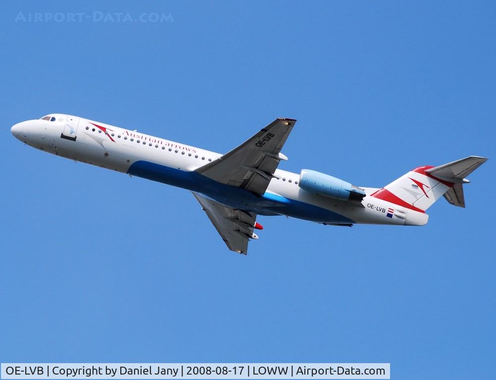 OE-LVB, 1994 Fokker 100 (F-28-0100) C/N 11502, Austrian Airlines