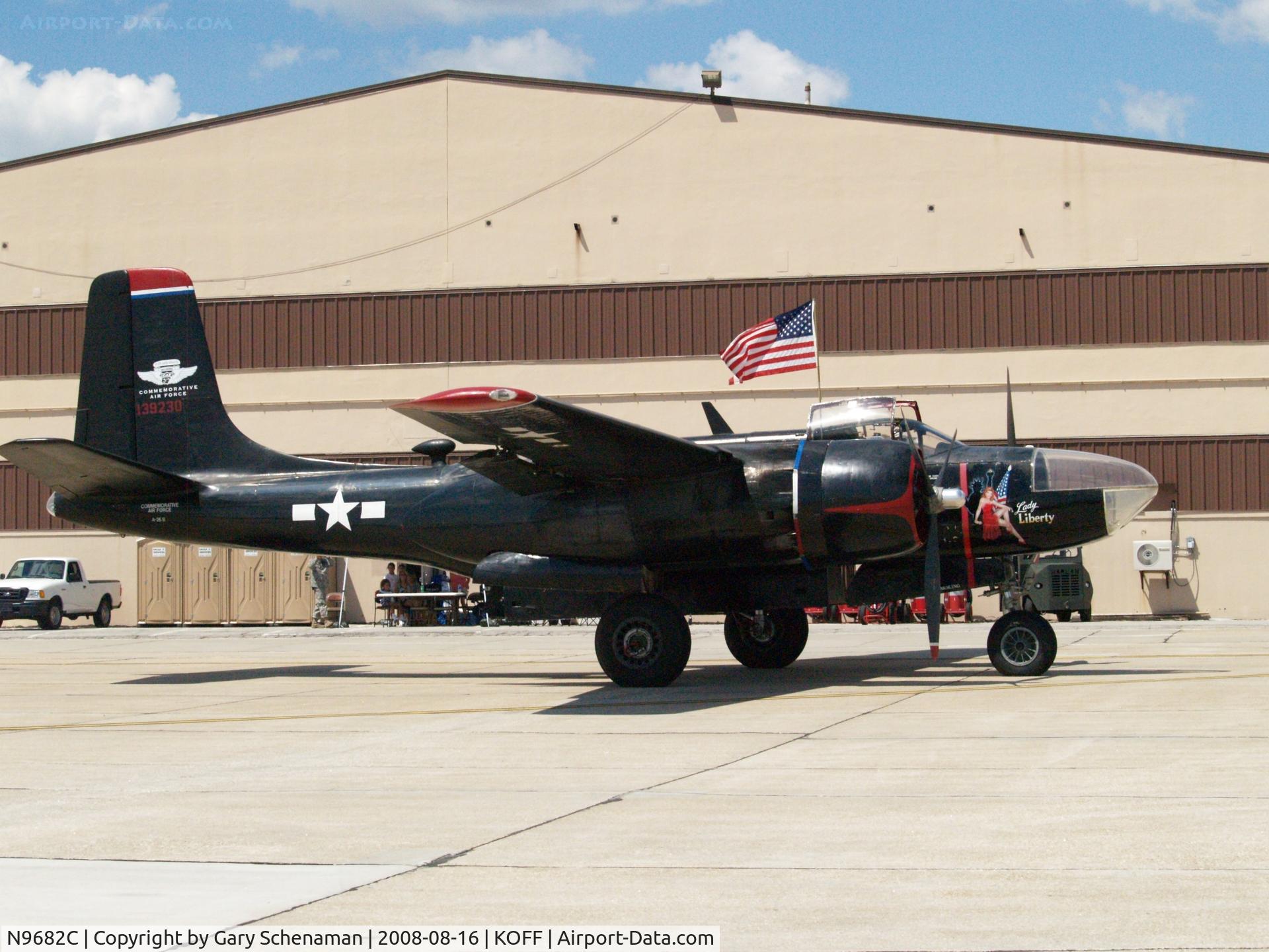 N9682C, 1944 Douglas A-26B Invader Invader C/N 6943, LADY LIBERTY AT OFFUTT AFB 2008