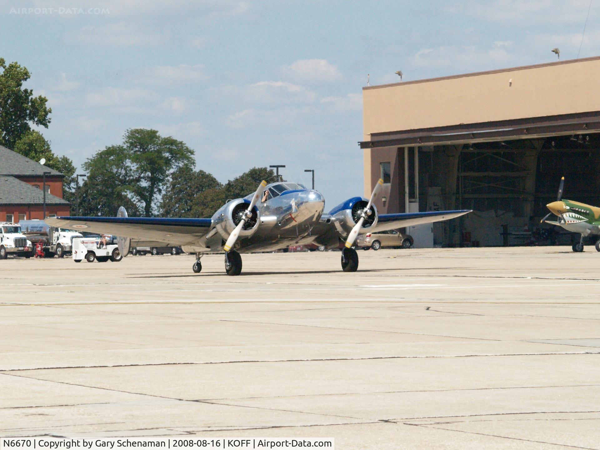 N6670, 1952 Beech 3N Expeditor C/N CA-98, ARTIC ANNIE AT OFFUTT AFB 2008