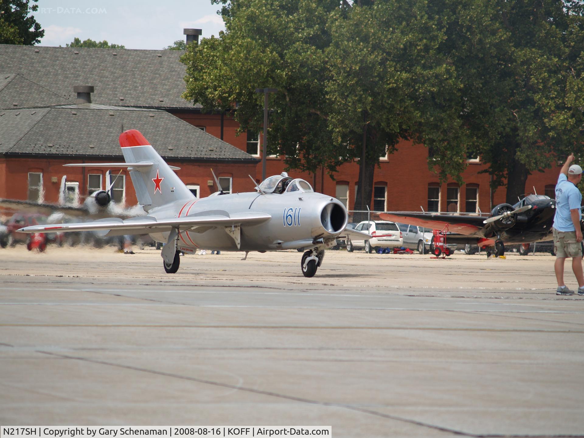 N217SH, 1959 PZL-Mielec Lim-5 (MiG-17F) C/N 1C1611, MIG 17F AT OFFUTT AFB