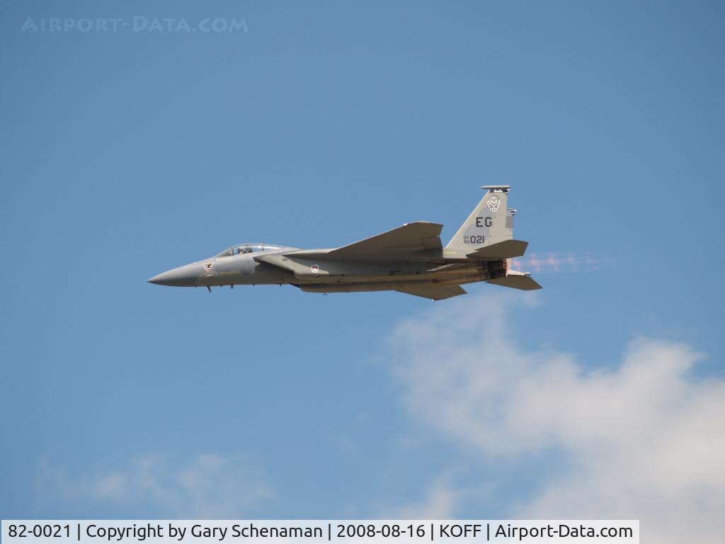 82-0021, 1982 McDonnell Douglas F-15C Eagle C/N 0835/C252, F-15 HAULING ASS