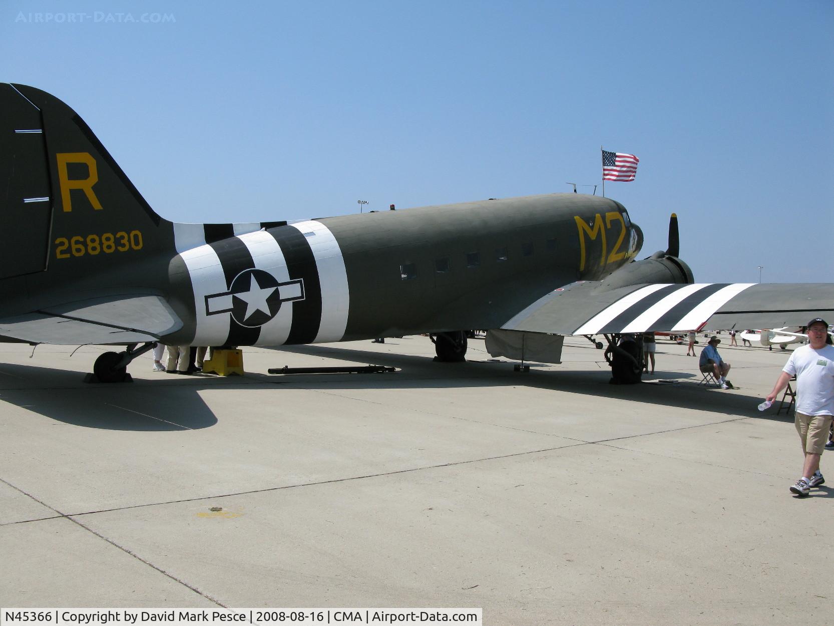 N45366, 1943 Douglas C-53D-DO Skytrooper (DC-3A) C/N 11757, C53D SKYTROOPER at EAA Camarillo Airshow 2008