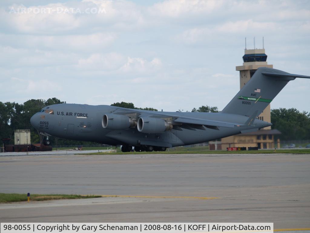 98-0055, 1998 Boeing C-17A Globemaster III C/N F-58/P-55, HUGE TRANSPORT