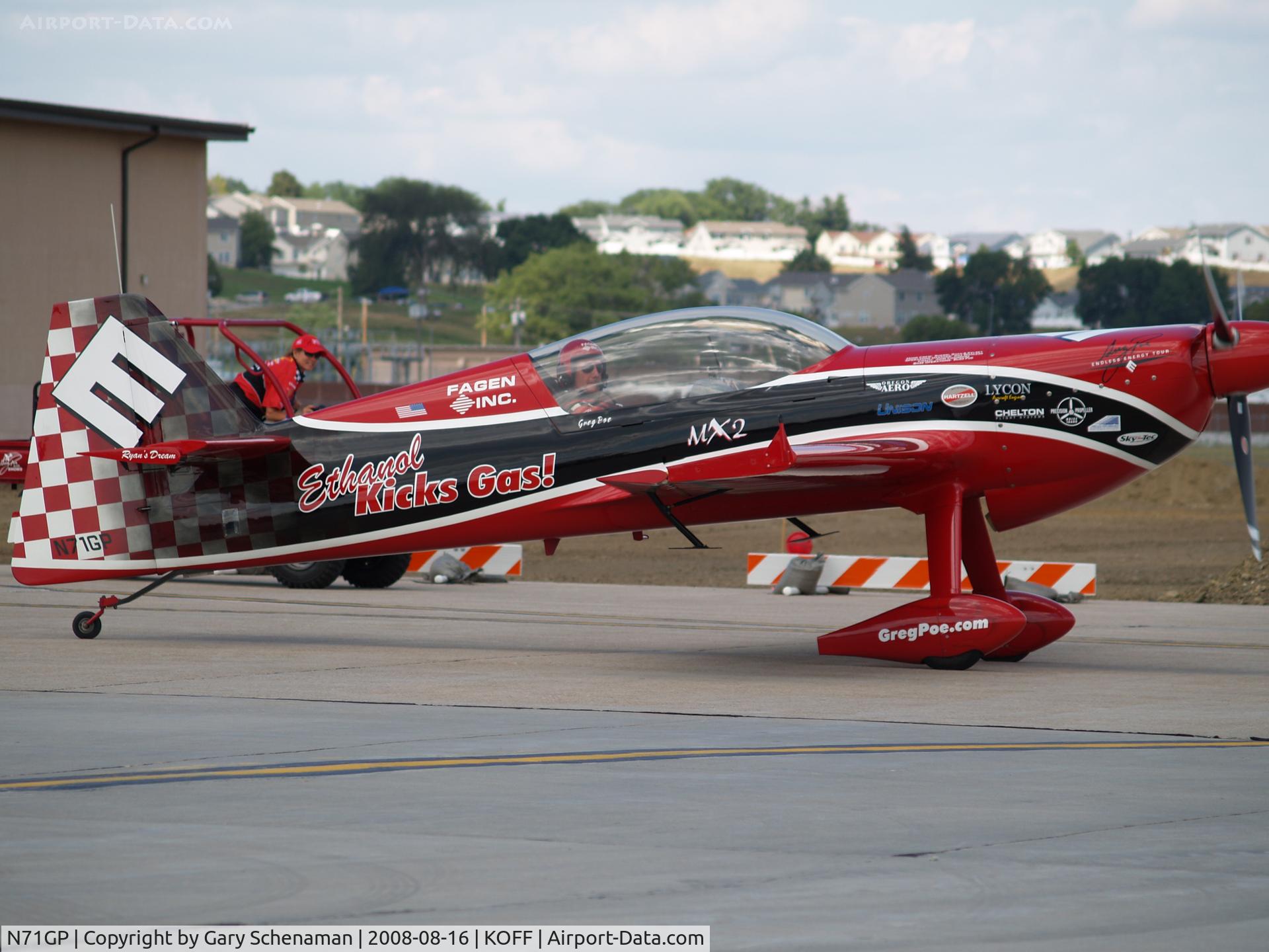 N71GP, 2007 MX Aircraft MX2 C/N 5, GREG POE