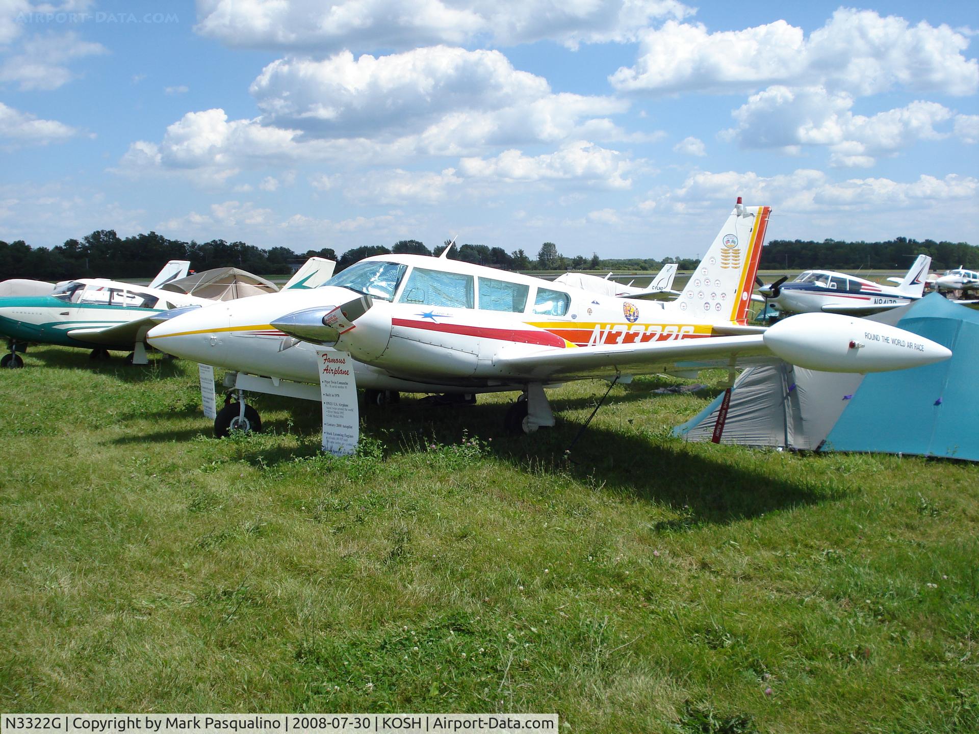 N3322G, 1970 Piper PA-39-160 Twin Comanche C/N 39-10, Piper PA-39